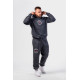 NEBBIA : ШТАНЫ Washed Sweat Joggers LEGEND 795 Black