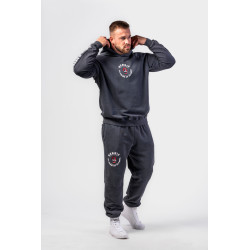 NEBBIA : ШТАНЫ Washed Sweat Joggers LEGEND 795 Black