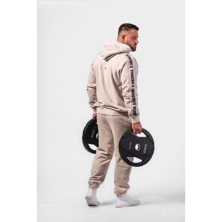 NEBBIA : ШТАНЫ Washed Sweat Joggers LEGEND 795 Light Grey