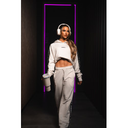 NEBBIA : ШТАНИ Straight Leg Sweatpants URBAN 490 " Cream"