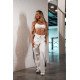 NEBBIA : ШТАНИ Straight Leg Sweatpants URBAN 490 " Cream"