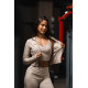 NEBBIA : КУРТКА Fitness Zip Tracktop 314 "Cream "