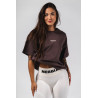 NEBBIA : ФУТБОЛКА Oversized Tee RESET 491 "Dark Brown"