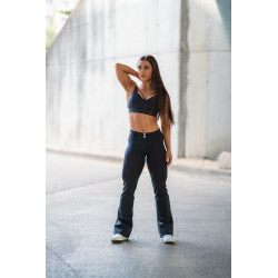 NEBBIA : ШТАНЫ Bubble Butt Flared Pants 2.0 POWER LIFT 308 "BLACK"