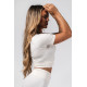 NEBBIA :ТОП Shaping Crop Top FLOW SEAMLESS 499 "Cream"