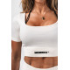 NEBBIA :ТОП Shaping Crop Top FLOW SEAMLESS 499 "Cream"
