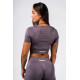 NEBBIA :ТОП Shaping Crop Top FLOW SEAMLESS 499 "Dark Grey"