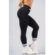 NEBBIA : ЛЕГГИНСЫ High-Waist Push-Up Leggings FLOW SEAMLESS 496 "Black"