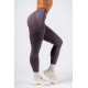 NEBBIA : ЛЕГГИНСЫ High-Waist Push-Up Leggings FLOW SEAMLESS 496 "Dark Grey"