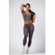 NEBBIA : ЛЕГІНСИ Push-Up Leggings with Shaping Lines FLOW SEAMLESS 497 "Dark Grey"