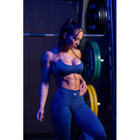 NEBBIA : ЛЕГГИНСЫ Push-Up Leggings with Shaping Lines FLOW SEAMLESS 497 "Blue"