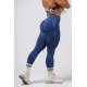 NEBBIA : ЛЕГГИНСЫ Push-Up Leggings with Shaping Lines FLOW SEAMLESS 497 "Blue"