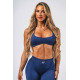 NEBBIA :ТОП Lift-Up Sports Bra FLOW SEAMLESS 495 "Blue"