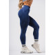 NEBBIA : ЛЕГГИНСЫ High-Waist Push-Up Leggings FLOW SEAMLESS 496 "Blue"