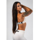 NEBBIA :ТОП Lift-Up Sports Bra FLOW SEAMLESS 495 "Cream"