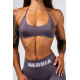 NEBBIA :ТОП Lift-Up Sports Bra FLOW SEAMLESS 495 "Dark Grey"