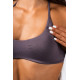 NEBBIA :ТОП Lift-Up Sports Bra FLOW SEAMLESS 495 "Dark Grey"