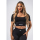 NEBBIA :ТОП Shaping Crop Top FLOW SEAMLESS 499 "Black"