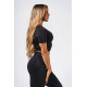 NEBBIA :ТОП Shaping Crop Top FLOW SEAMLESS 499 "Black"