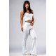 NEBBIA : ЛЕГГІНСИ High-Waist Flared Leggings CLUB D’OR 630 "White"