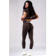 NEBBIA : ЛЕГГИНСЫ High-Waist Push-Up Leggings POWER 888 "Dark Brown"