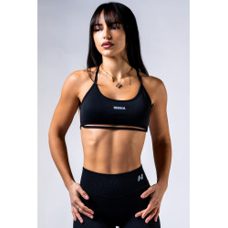 NEBBIA :ТОП Open-Back Sports Bra POWER 890 "Black"