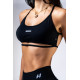 NEBBIA :ТОП Open-Back Sports Bra POWER 890 "Black"