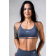 NEBBIA :ТОП Open-Back Sports Bra POWER 890 "Grey"