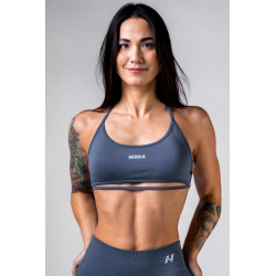 NEBBIA :ТОП Open-Back Sports Bra POWER 890 "Grey"