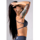 NEBBIA :ТОП Open-Back Sports Bra POWER 890 "Grey"