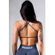 NEBBIA :ТОП Open-Back Sports Bra POWER 890 "Grey"