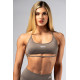 NEBBIA :ТОП Open-Back Sports Bra POWER 890 "Light Brown"