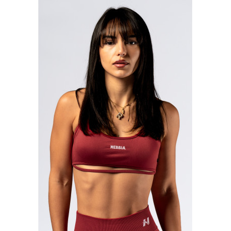 NEBBIA :ТОП Open-Back Sports Bra POWER 890 "Red"