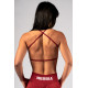 NEBBIA :ТОП Open-Back Sports Bra POWER 890 "Red"