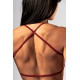 NEBBIA :ТОП Open-Back Sports Bra POWER 890 "Red"