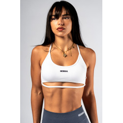 NEBBIA :ТОП Open-Back Sports Bra POWER 890 "White"