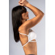 NEBBIA :ТОП Open-Back Sports Bra POWER 890 "White"