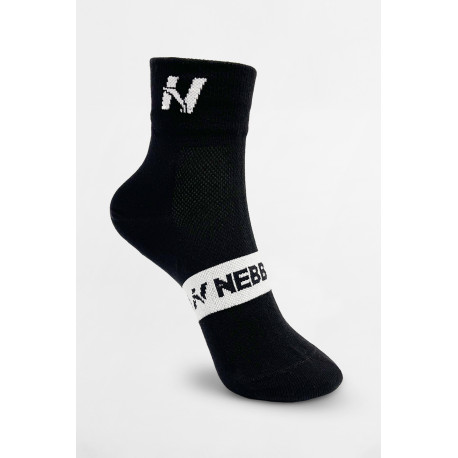 NEBBIA : Носки "EXTRA PUSH" Crew Socks 128 Black 