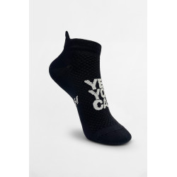 NEBBIA : Шкарпетки "HI-TECH" Ankle Socks YES YOU CAN 122 Black