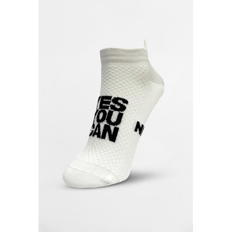 NEBBIA : Шкарпетки "HI-TECH" Ankle Socks YES YOU CAN 122 White