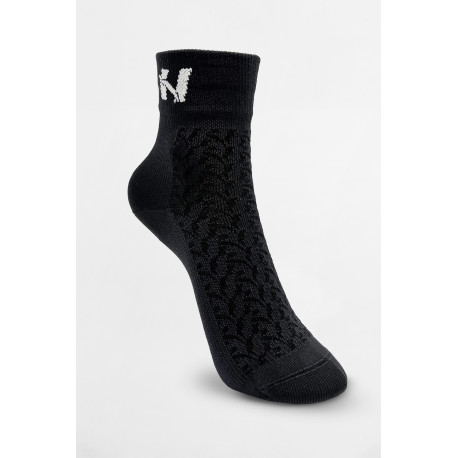 NEBBIA : Носки “HI-TECH” N-pattern Crew Socks 130 Black 