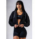 NEBBIA : КОФТА Relaxed Zip Hoodie POWER 895 "Black