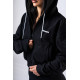 NEBBIA : КОФТА Relaxed Zip Hoodie POWER 895 "Black