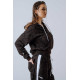 NEBBIA : КОФТА Relaxed Zip Hoodie POWER 895 "Dark Brown Camo