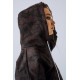 NEBBIA : КОФТА Relaxed Zip Hoodie POWER 895 "Dark Brown Camo