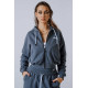 NEBBIA : КОФТА Relaxed Zip Hoodie POWER 895 "Grey