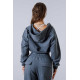 NEBBIA : КОФТА Relaxed Zip Hoodie POWER 895 "Grey