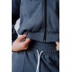 NEBBIA : КОФТА Relaxed Zip Hoodie POWER 895 "Grey