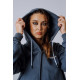 NEBBIA : КОФТА Relaxed Zip Hoodie POWER 895 "Grey