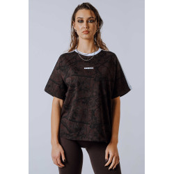 NEBBIA : ФУТБОЛКА Relaxed Tee POWER Black 894 "Dark Brown Camo"